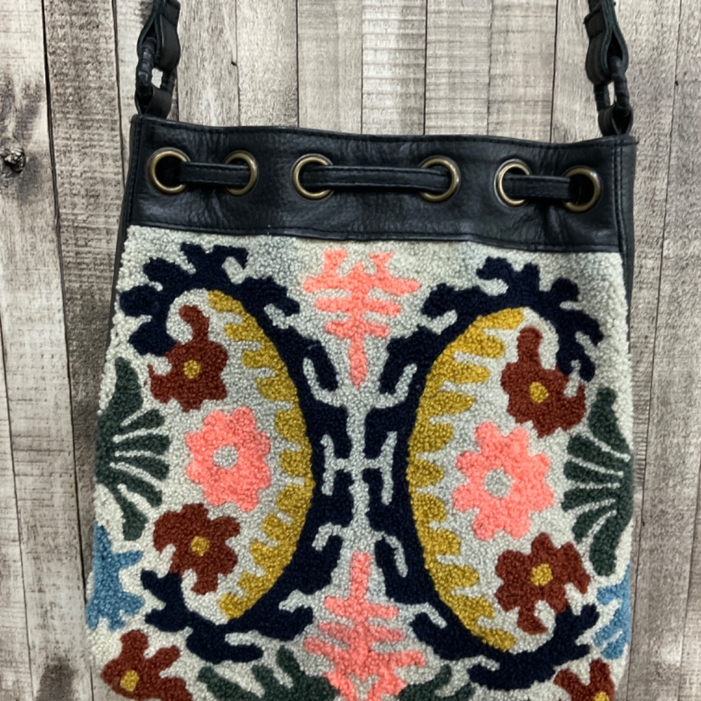 CLEOBELLA FIBER /LEATHER SHOULDER BAG/ - Picture 4 of 8
